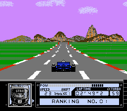 Al Unser Jr. Turbo Racing - NES - Gameplay 2.png