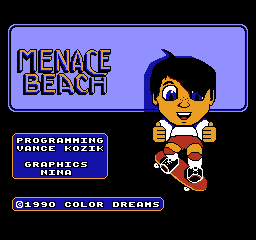 Menace Beach - NES - Title Screen.png