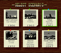 SimCity - SNES - Select Scenario.png