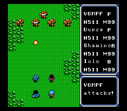 Ultima Quest of the Avatar - NES - Combat.png