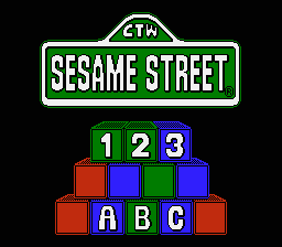 Sesame Street 123 - ABC - NES - Title Screen.png