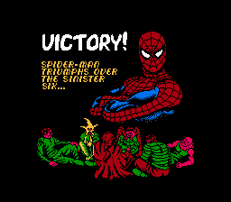 Spider-Man - Return of the Sinister Six - NES - Ending Screen.png