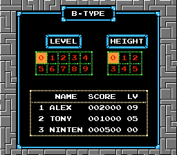 Tetris - NES - B-Type Menu.png