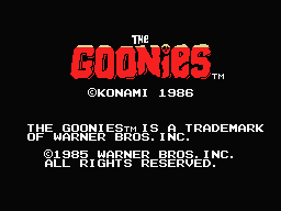 Goonies - MSX - Title.png