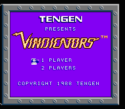 Vindicators - NES - Title Screen.png