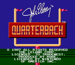 John Elway's Quarterback - NES - Title Screen.png
