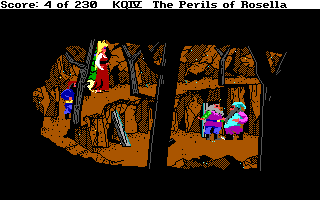 King's Quest 4 - DOS - Dwarves At Mine.png