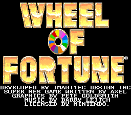 File:Wheel of Fortune - SNES - Credits - Title Screen.png