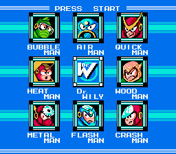 Mega Man 2 - NES - Stage Select.png