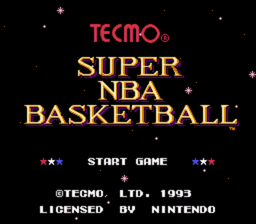 Tecmo Super NBA Basketball - SNES - Title Screen.PNG