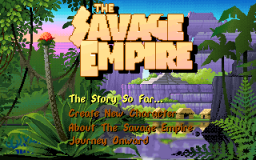 Savage Empire - DOS - Main Menu.png