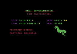 Drei Drachentöter - C64 - Main Menu.png