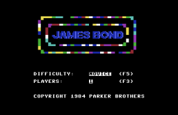 James Bond - C64 - Main Menu.png