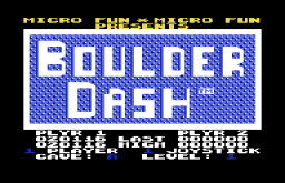 Boulder Dash - C64 - Main Menu.png