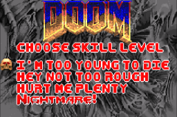 Doom - GBA - Select Difficulty.png