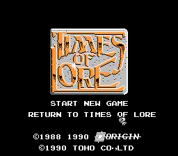 Times of Lore - NES - Title.png