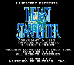 Last Starfighter - NES - Title Screen.png