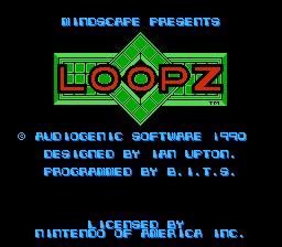 Loopz - NES - Title Screen.png