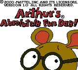 Arthur's Absolutely Fun Day! - GBC - Title Screen.png