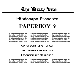 Paperboy 2 - SNES - Title Screen.png