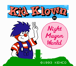 Kid Klown - NES - Title Screen.png