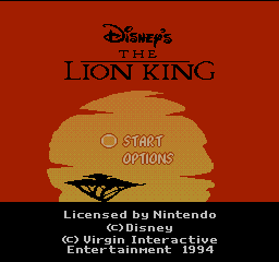 The Lion King - NES - Title Screen.png