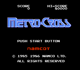 Metro-Cross - FC - Title Screen.png
