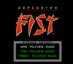 Exploding Fist - NES - Title Screen.png