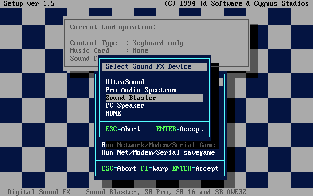 File:Doom 2 - DOS - Setup - Sound.png