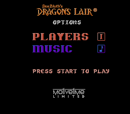 Dragon's Lair - NES - Title Screen.png