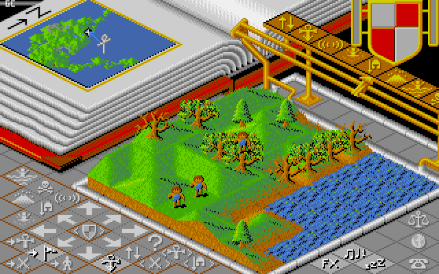 File:Populous - X68 - Gameplay.png