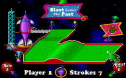Fuzzy's World of Miniature Space Golf - DOS - Hole 2.png