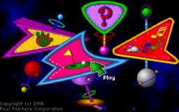 Fuzzy's World of Miniature Space Golf - DOS - Main Menu.png