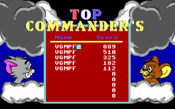 Tom & Jerry's Cat-astrophe - DOS - Top Commanders.png