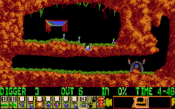 Lemmings - DOS - Diggers.png